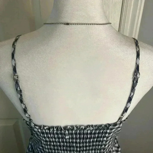 🖤🤍”Daphnea Paris” Black/White Checkered Midi Sundress w/ Pockets Size M🖤🤍 - Picture 8 of 13